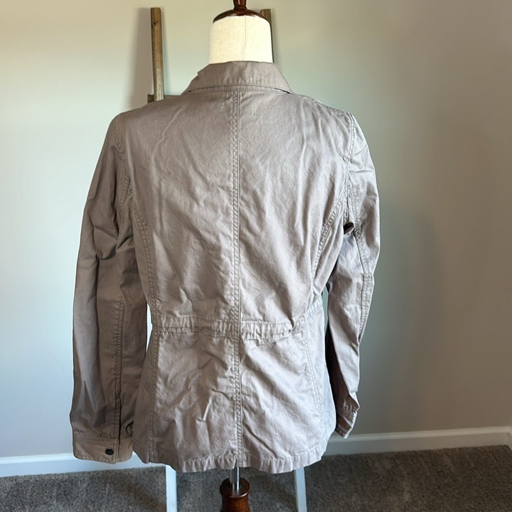 Ann Taylor LOFT Utility Jacket Size Medium with Interior Drawstring in GUC - Picture 14 of 17